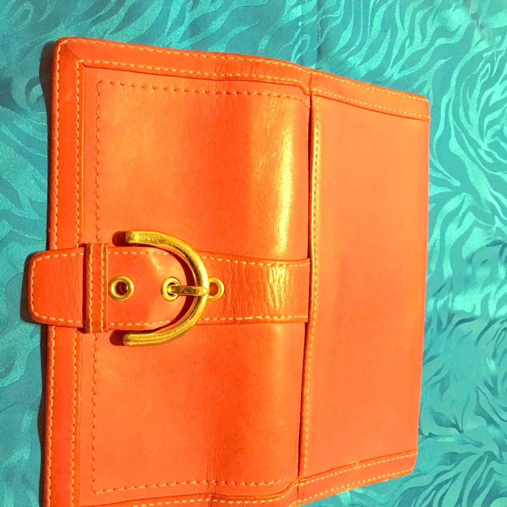 Coach Magenta Trifold wallet